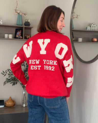 New York Slogan Sweater