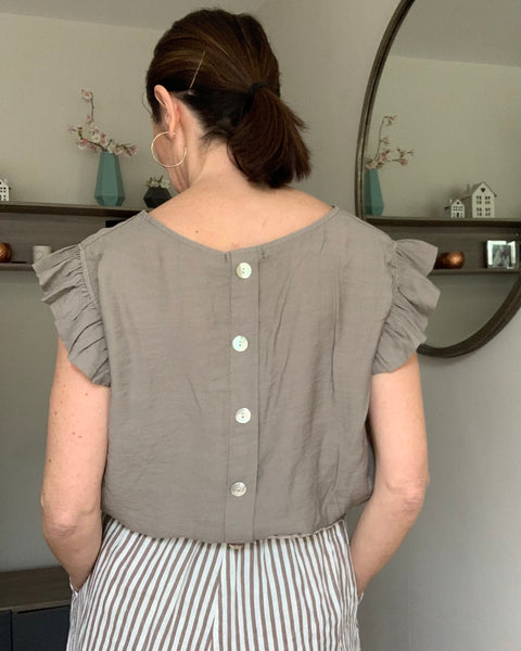 Button Back Top - NEW COLOURS