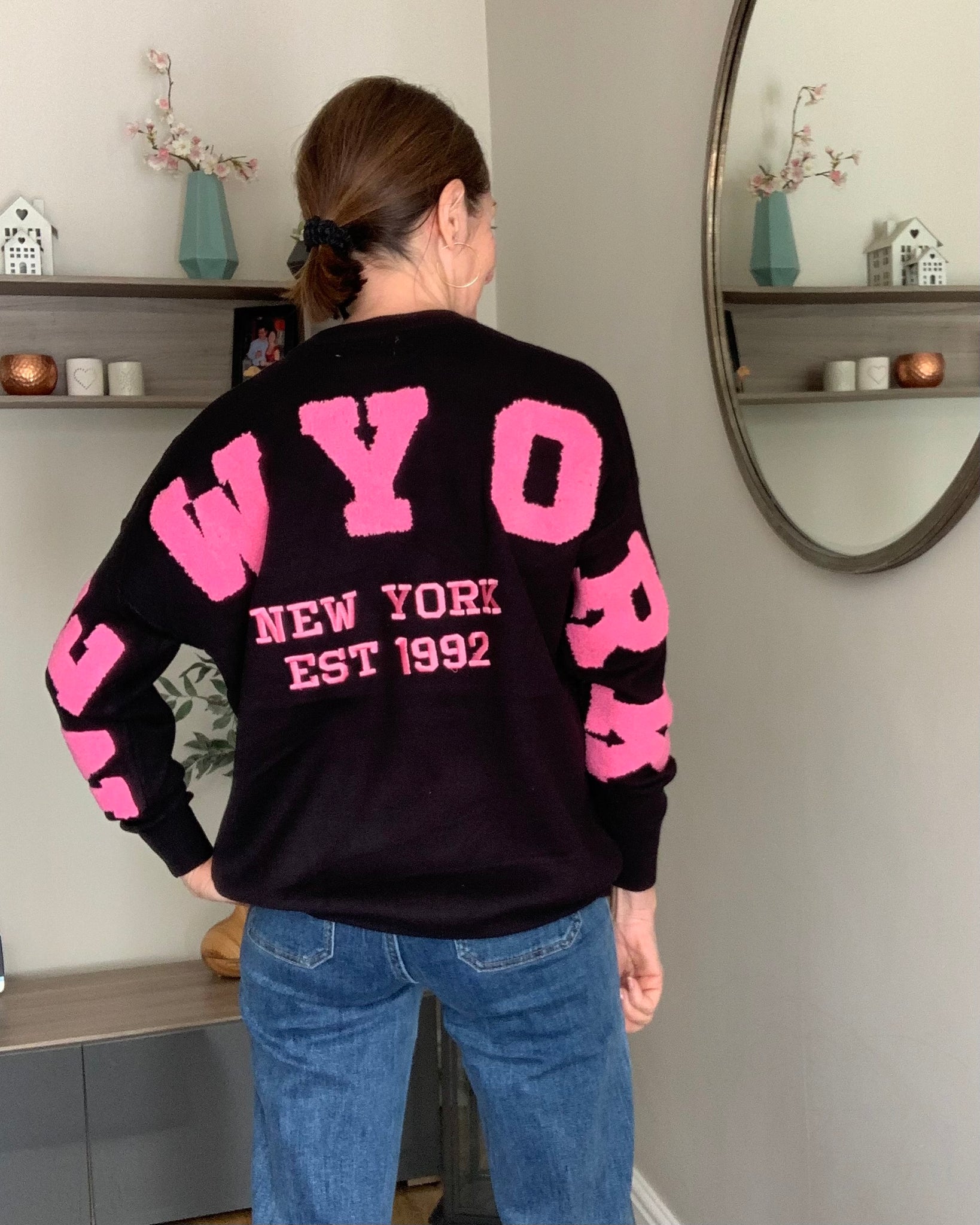 New York Slogan Sweater