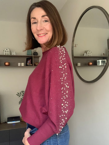 Embellished Sleeve Jumper