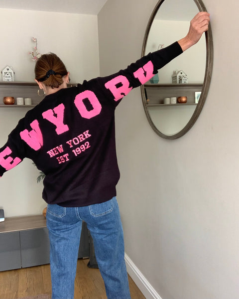 New York Slogan Sweater