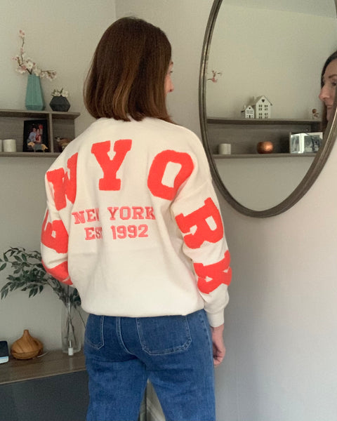 New York Slogan Sweater