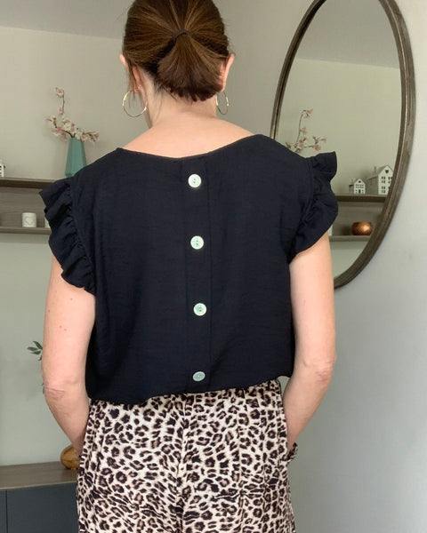 Button Back Top - NEW COLOURS
