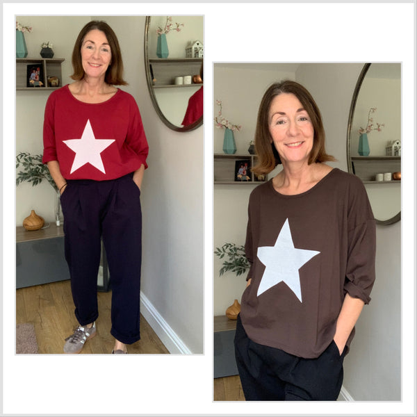 Natalie Star Sweat ~NEW COLOURS