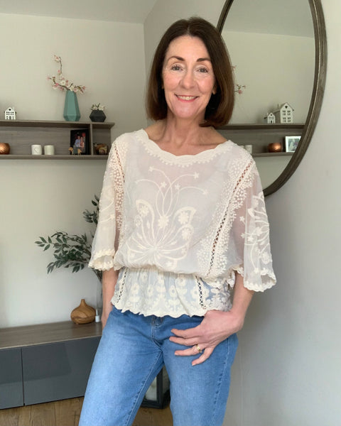 Lace Butterfly Blouse