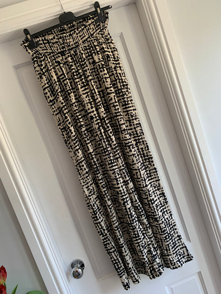 Abstract Wide Leg Trouser