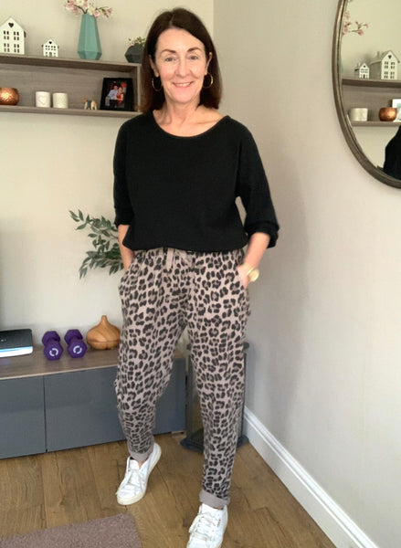 Hayley Leopard Jogger NEW LARGER SIZING ! 5 colours